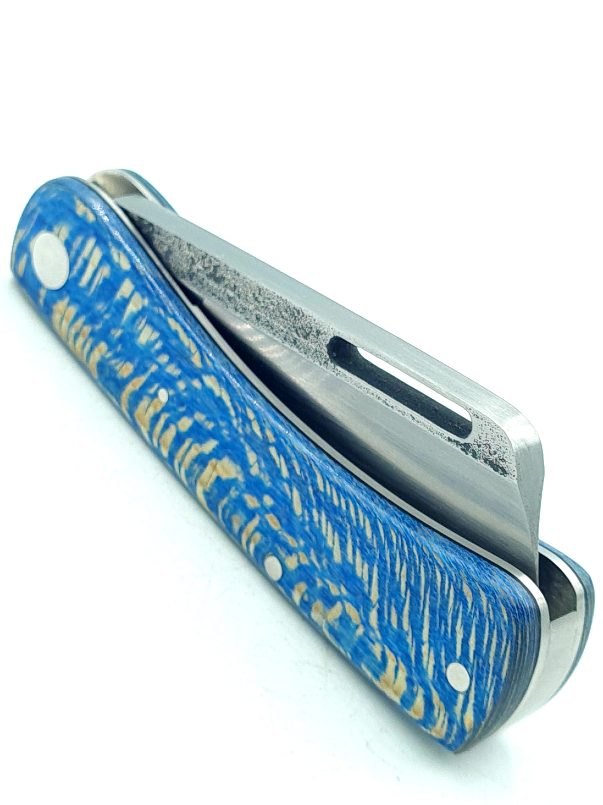 K’roo Chunky Frank in Magnacut and dyed Sycamore Burl…. – K'roo Blades